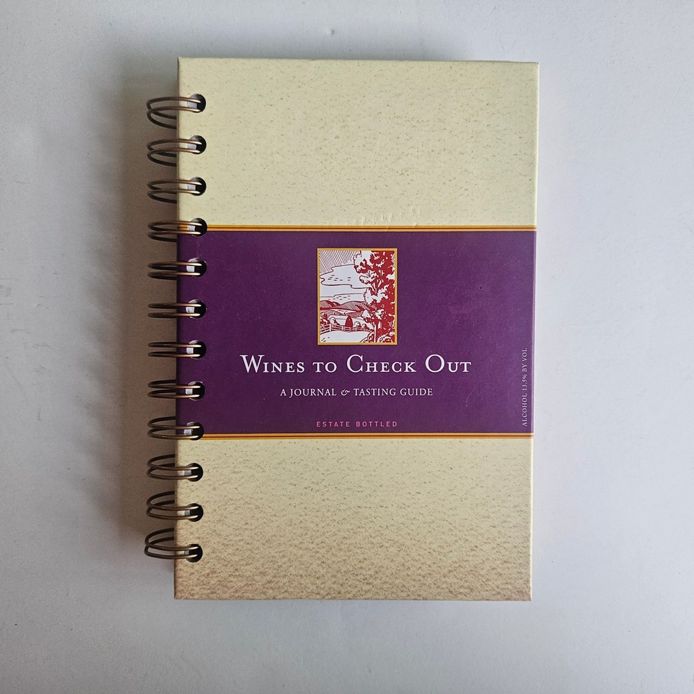 Chronicle Books Wines to Check Out Journal Tasting Guide Spiral Hardcover 2006